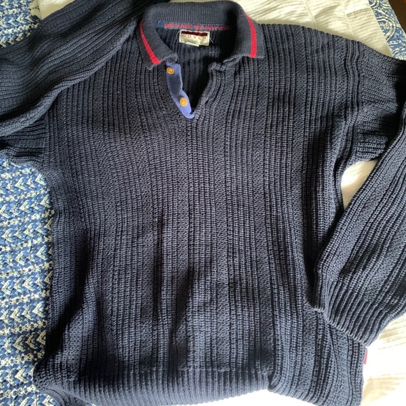Medium weight l/s polo neck sweater - Picture 2 of 3